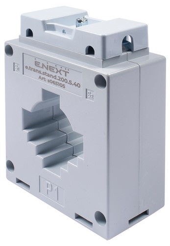 Трансформатор тока 200/5 А, класс 0.5, габарит 40, e.trans.stand.200.5.40 - фото 165376