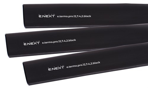 Термоусадочная трубка с клеевым слоем 12,7/4,2, 1м, черная, e.termo.pro.12,7.4,2.black - фото 166289