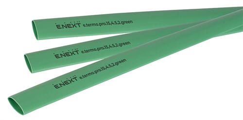 Термоусадочная трубка с клеевым слоем 15,4/5,2, 1м, зеленая, e.termo.pro.15,4.5,2.green - фото 166292