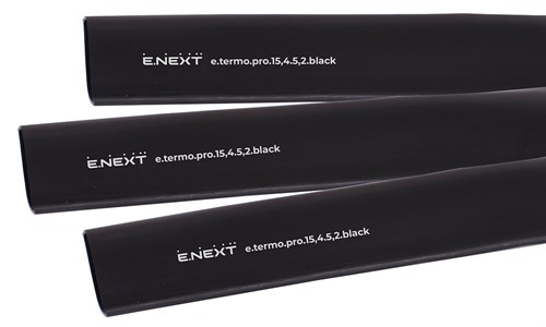 Термоусадочная трубка с клеевым слоем 15,4/5,2, 1м, черная, e.termo.pro.15,4.5,2.black - фото 166295