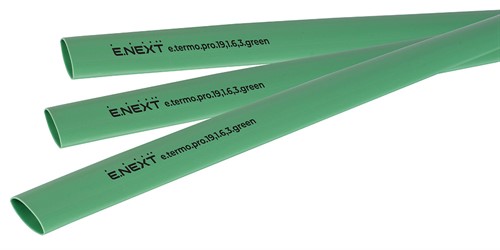 Термоусадочная трубка с клеевым слоем 19,1/6,3, 1м, зеленая, e.termo.pro.19,1.6,3.green - фото 166298