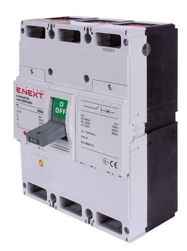 Силовой автомат 630 А, трехфазный, 70кА, e.industrial.ukm.630S.630 Enext i0010011 - фото 166851