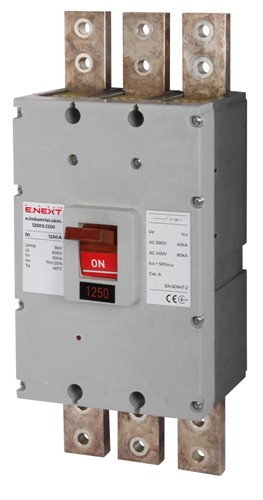 Силовой автомат 1250 А, трехфазный, 40кА, e.industrial.ukm.1250S.1250 Enext i0010024 - фото 168052