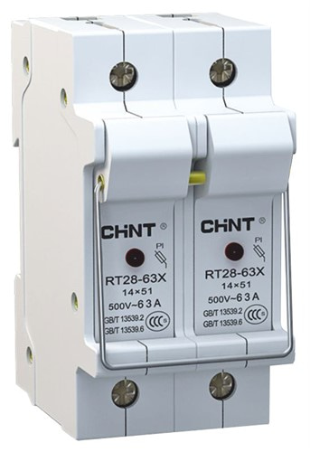 Держатель предохранителей 2P 10x38 с индикацией, NRT28-32X - фото 170667