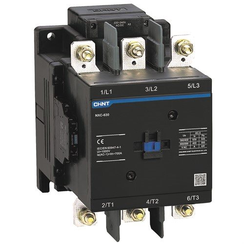 Контактор 500А, катушка 220В AC/DC, доп. контакты 2NO+2NC, NXC-500 - фото 170904