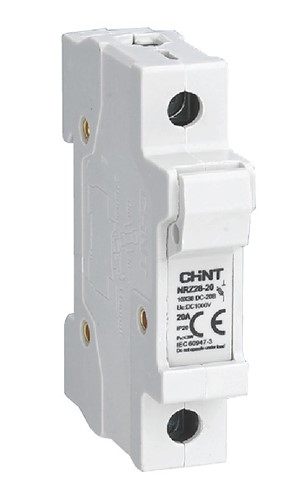 Держатель предохранителей 1P 1000V DC, 10х38мм, NRZ28-20 - фото 170956