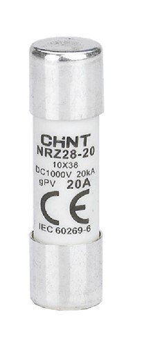 Предохранитель 6A gPV 1000V DC, 10х38мм, для солнечных панелей, NRZ28-20 - фото 170977