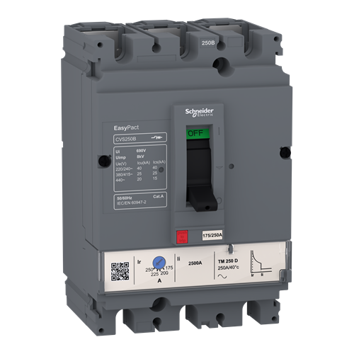 Автоматический выключатель 80А, 3 полюса, EasyPact CVS100B TM80D - фото 171254