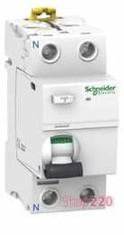УЗО Schneider Electric Acti9 ilD, 2P 25A 30мА, тип AC A9R41225 - фото 10426