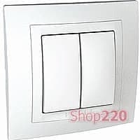 Выключатель проходной 1-кл., 1 модуль, белый, Unica MGU3.103.18 Schneider - фото 11522