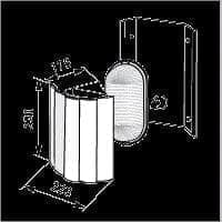 Светильник для сауны угловой, дерево, AVH15.2 Ensto - фото 13989