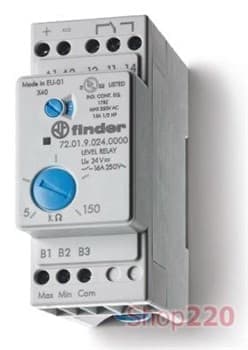 Реле контроля уровня жидкости, 720182400000 Finder - фото 31080