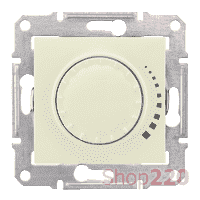 Светорегулятор поворотно-нажимной универсальный, кремовый, Sedna SDN2200823 Schneider - фото 31398