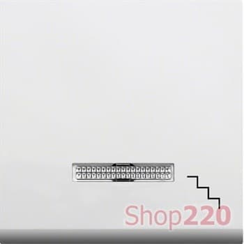 Клавиша с подсветкой и символом "Ступеньки", белый, Lumina-2 WL6130 Hager - фото 31736