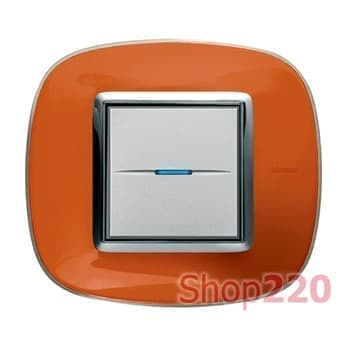 Рамка форма эллипс, прозрачная, цвет апельсиновая карамель, HB4802DR - фото 34163