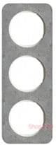Рамка 3 поста, серый/полярная белизна, бетон, R.1 Berker - фото 34716
