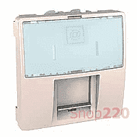 Мех. розетки RJ45 FTP кат. 5е, 2м., слонова,  (MG3.413.25)MGU3.473.25 Schneider Unica - фото 35464