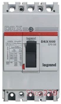 Автоматический выключатель 63A, 3 полюса, 20кА, 27220 Legrand DRX125 - фото 37050