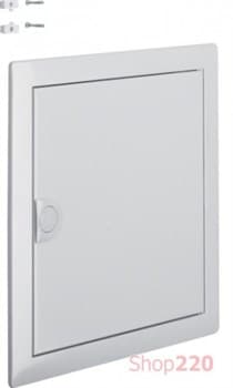 Дверь с рамкой для 1-рядного щита VOLTA, белый алюминий , VZ321N Hager - фото 40351