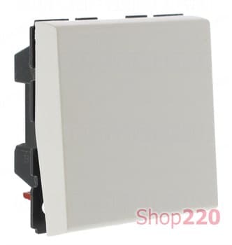 Выключатель 1-клавишный, 2 модуля, белый, 77010 Legrand Mosaic - фото 42138