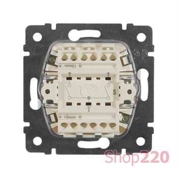 Выключатель 2-клавишный, белый, 774405 Legrand Valena - фото 45271