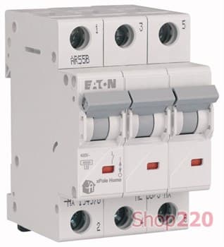 Автоматический выключатель 16А, тип B, 3 полюса, HL-B16/3 Eaton 194781 - фото 46056