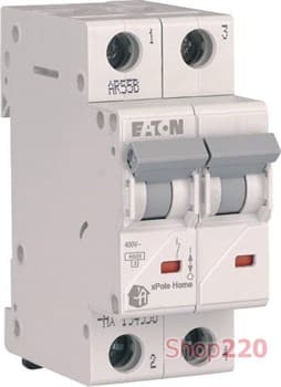 Автоматический выключатель 16А, тип C, 2 полюса, HL-C16/2 Eaton 194771 - фото 46310