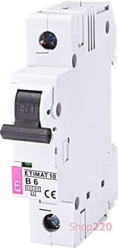 Автоматический выключатель 6А, 1 полюс, тип B, Eti 2121712 - фото 46691