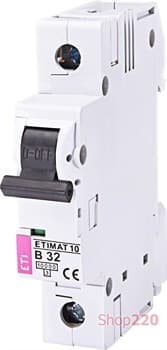 Автоматический выключатель 32А, 1 полюс, тип B, Eti 2121719 - фото 46697