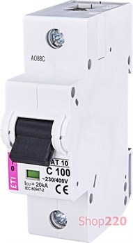 Автоматический выключатель 100А, 1 полюс, тип B, Eti 2121732 - фото 46702