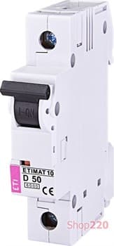 Автоматический выключатель 50А, 1 полюс, тип D, Eti 2151721 - фото 46814