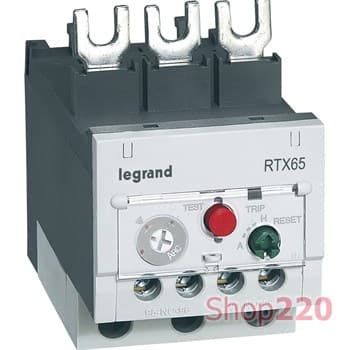 Реле тепловое RTX3 65, 9-13A стандартного типа, 416683 Legrand - фото 47984
