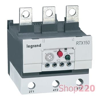 Реле тепловое RTX3 150, 54-75A стандартного типа, 416761 Legrand - фото 48019