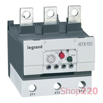 Реле тепловое RTX3 150, 80-100A стандартного типа, 416764 Legrand - фото 48022