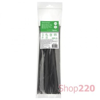 Стяжка кабельная 300 мм х 3.6 мм, черный, Schneider Electric IMT46267 - фото 51971