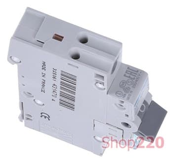 Автомат 6 А, 1 фазный, В, клеммы QuickConnect, MBS106 Hager - фото 55975