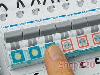 Автомат 6 А, 1 фазный, В, клеммы QuickConnect, MBS106 Hager - фото 55981