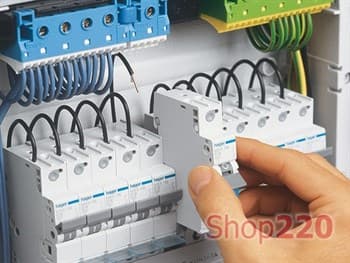 Автомат 6 А, 1 фазный, В, клеммы QuickConnect, MBS106 Hager - фото 55983