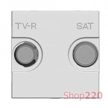 Накладка розетки TV+R/SAT, серебристый, Zenit ABB N2250.1 PL - фото 61251