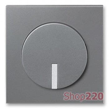 Накладка кнопочного диммера, сталь/титан, Neo Tech ABB 3299M-A00100 73 - фото 61616