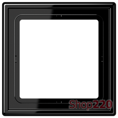 Рамка 1 пост, черный, Jung LS990 (пластик) LS981SW - фото 68574