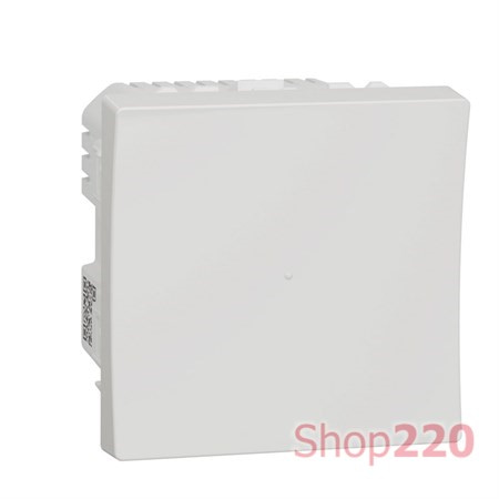 Диммер кнопочный для LED ламп Wiser, белый, 2 модуля, Unica New Schneider NU351518 - фото 68703