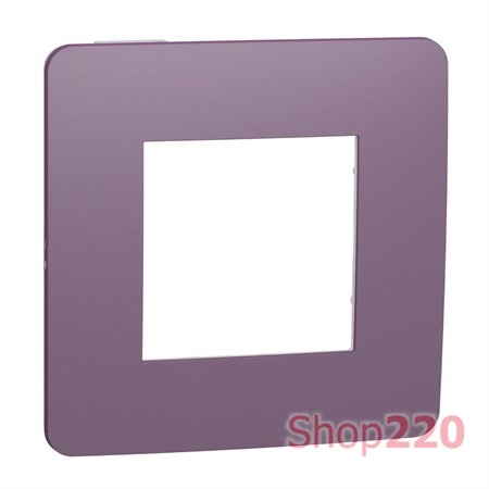 Рамка 1-постовая, лиловый / белый, Unica New Schneider NU280214 - фото 68968