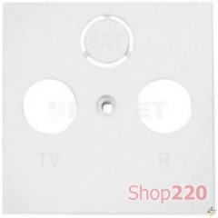 Лицевая панель для розеток ТВ/ТВ-САТ, белый, Polo Fiorena 22004202 - фото 69092