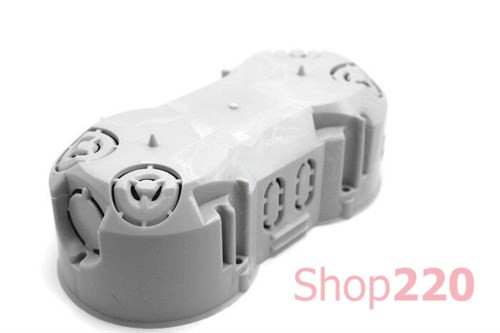 Подрозетник сдвоенный в сплошные стены, KP 64/2 Kopos - фото 74758