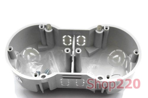 Подрозетник сдвоенный в сплошные стены, KP 64/2 Kopos - фото 74760