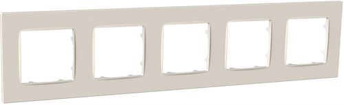 Рамка пятерная NORDIC, слоновая кость, PLK1050132 Plank Electrotechnic - фото 77032