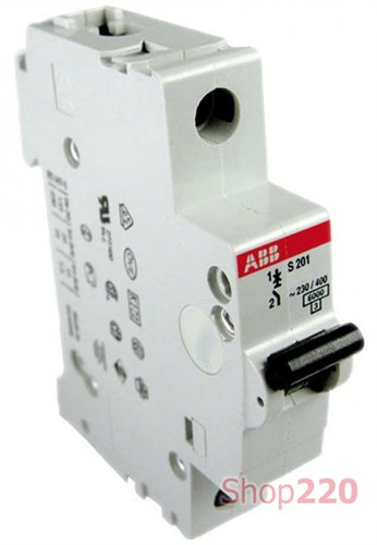 Автомат 25А, 1 полюс, тип C, S201-C25 ABB 2CDS251001R0254 - фото 78666