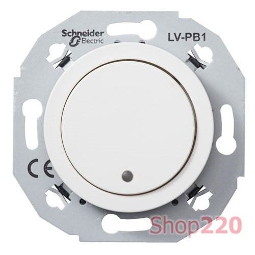 Низковольтный кнопочный выключатель, 1 полюс, белый, Renova WDE011070 Schneider - фото 80077