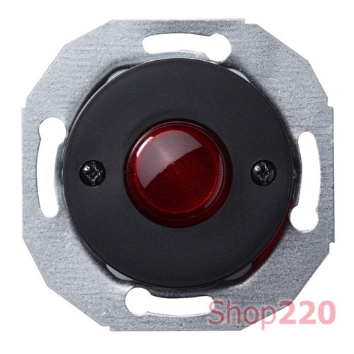 Кнопочный выключатель, 1А, черный, Renova WDE011248 Schneider - фото 80128